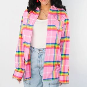 Cakeworthy Care Bears Flannel, XS